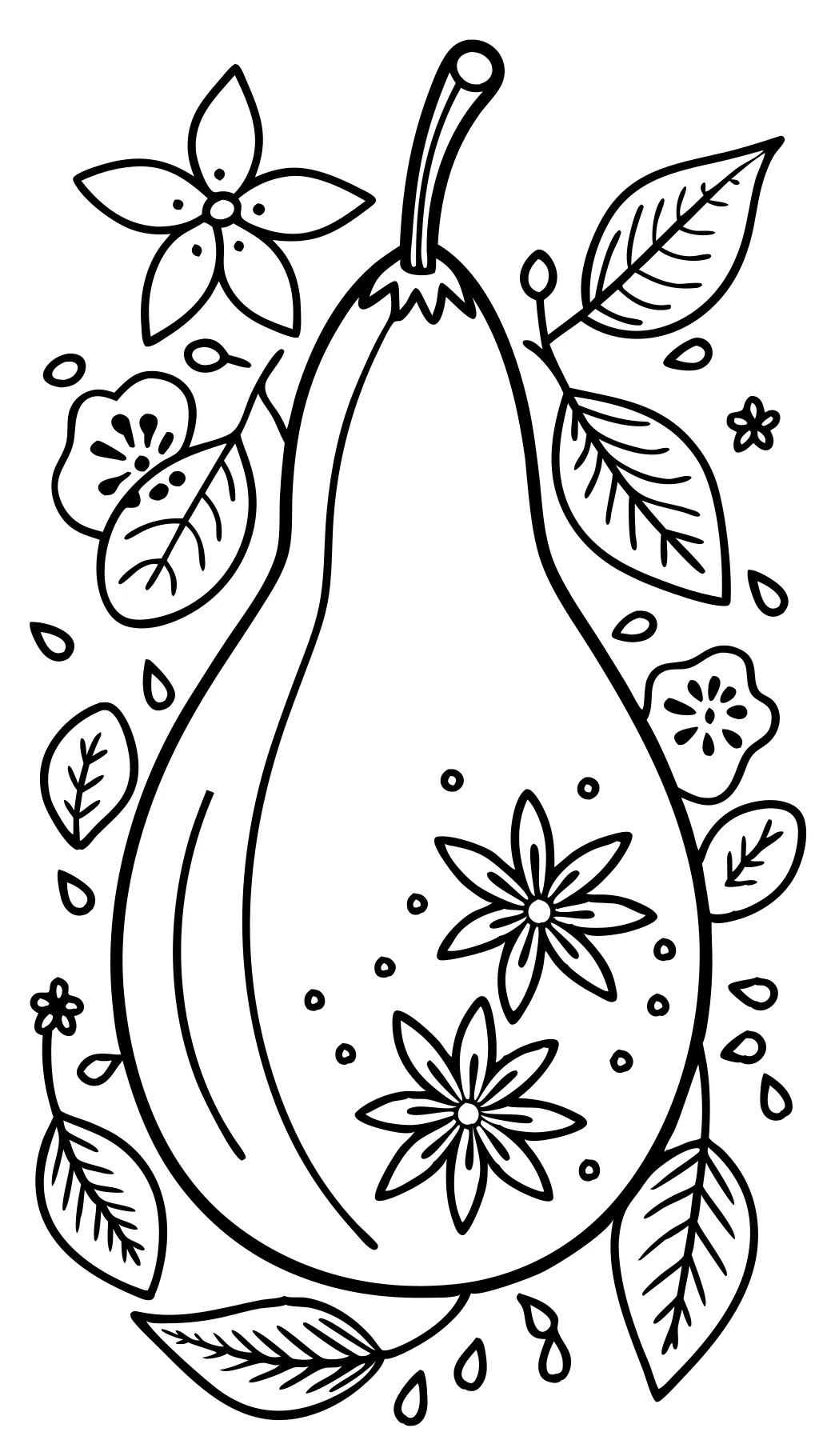 pear coloring pages